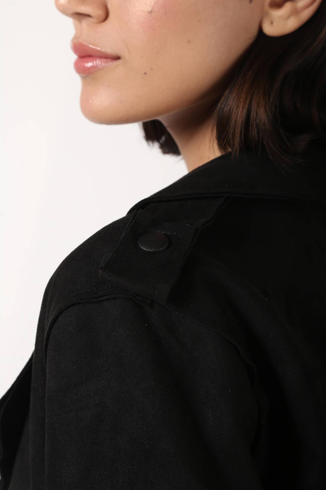 KOTTY Women Solid Single Breasted Casual Blazer  (Black)