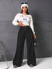 KOTTY Women Straight Fit High Rise Black Jeans