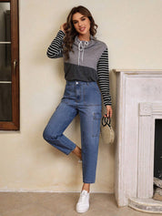 KOTTY Women Straight Fit High Rise Blue Jeans