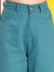 KOTTY Women Straight Fit High Rise Blue Jeans