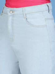 KOTTY Women Straight Fit High Rise Blue Jeans