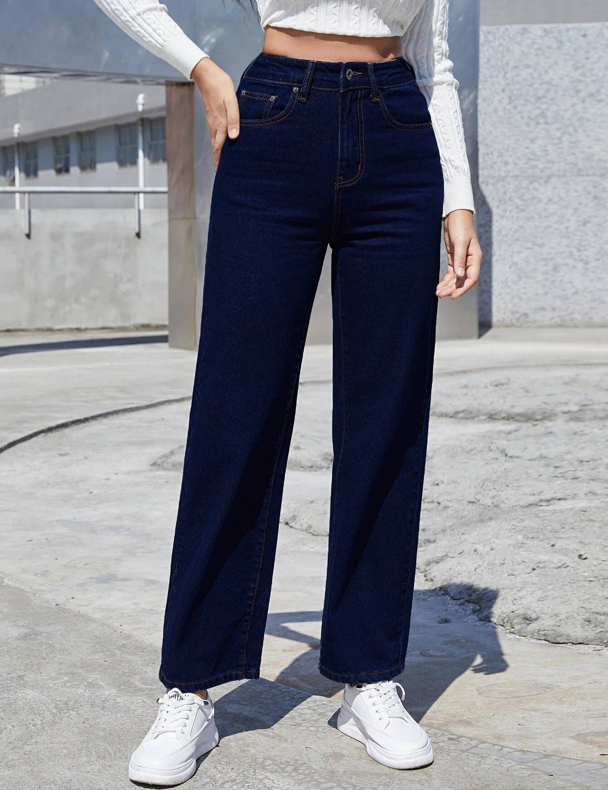 WomenStraightFitHighRiseDarkBlueJeans-3.jpg_2.jpg