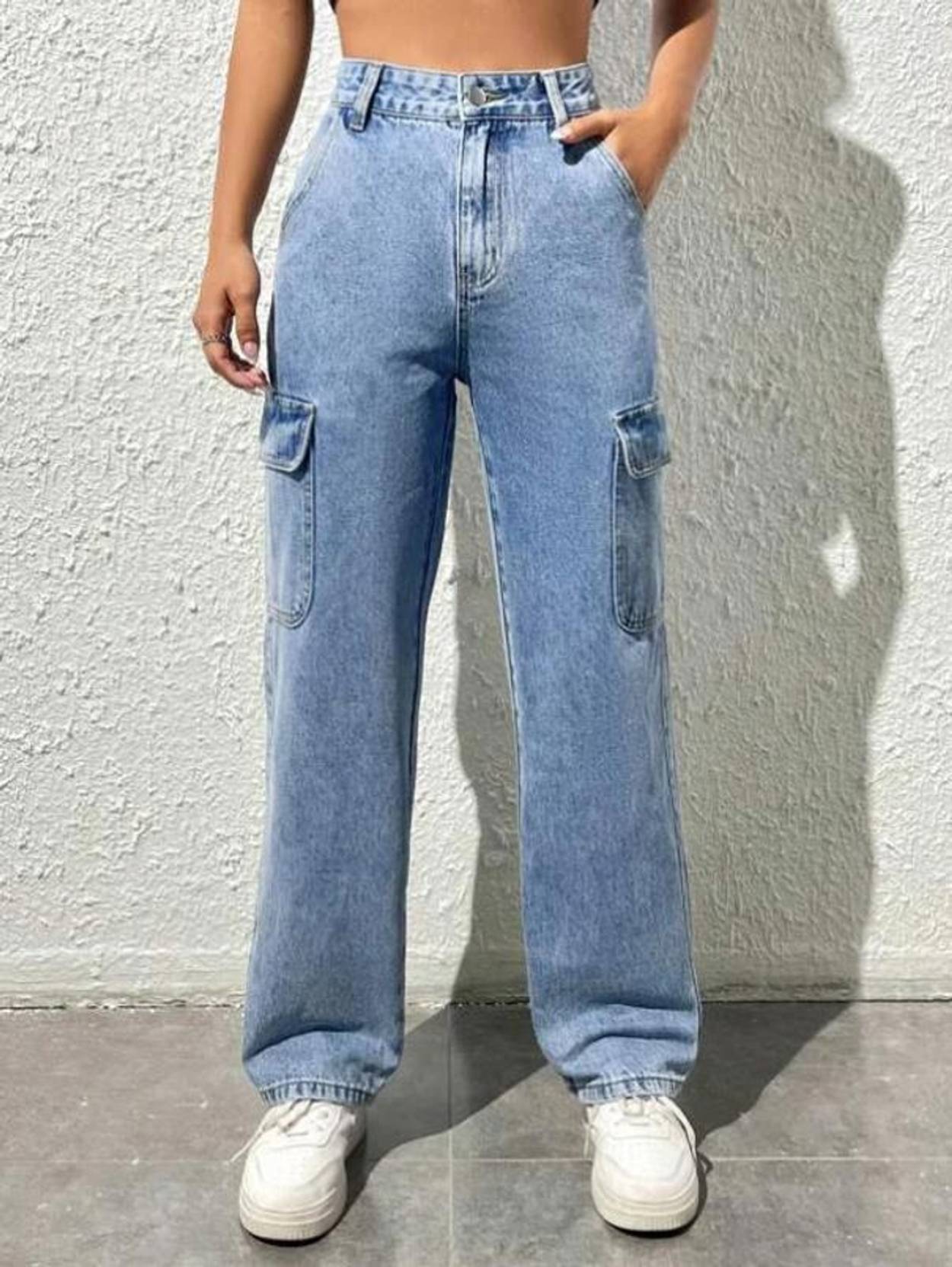 KOTTY Women Straight Fit High Rise Light Blue Jeans