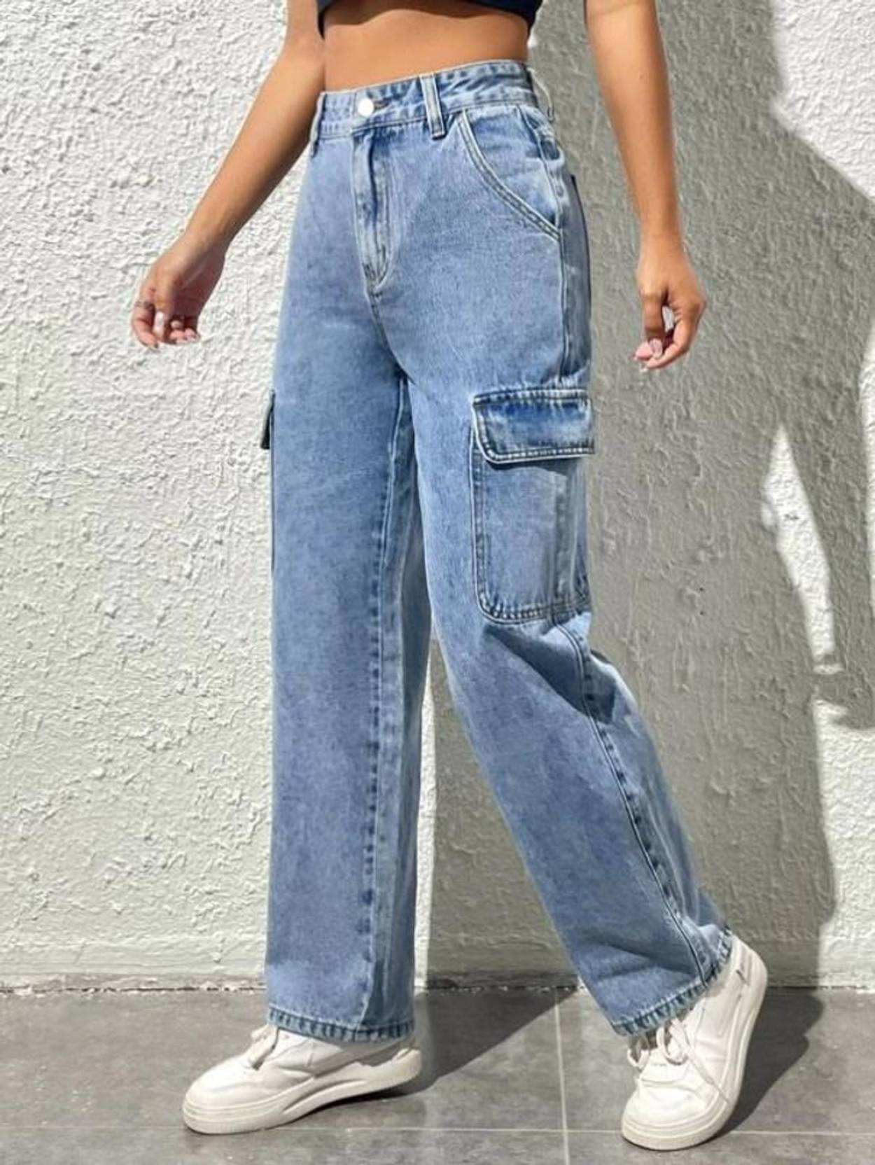 KOTTY Women Straight Fit High Rise Light Blue Jeans