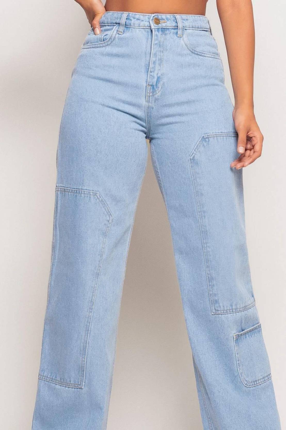 KOTTY  Women Straight Fit High Rise Light Blue Jeans
