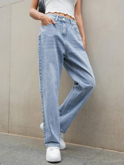 KOTTY Women Straight Fit High Rise Light Blue Jeans Special price
