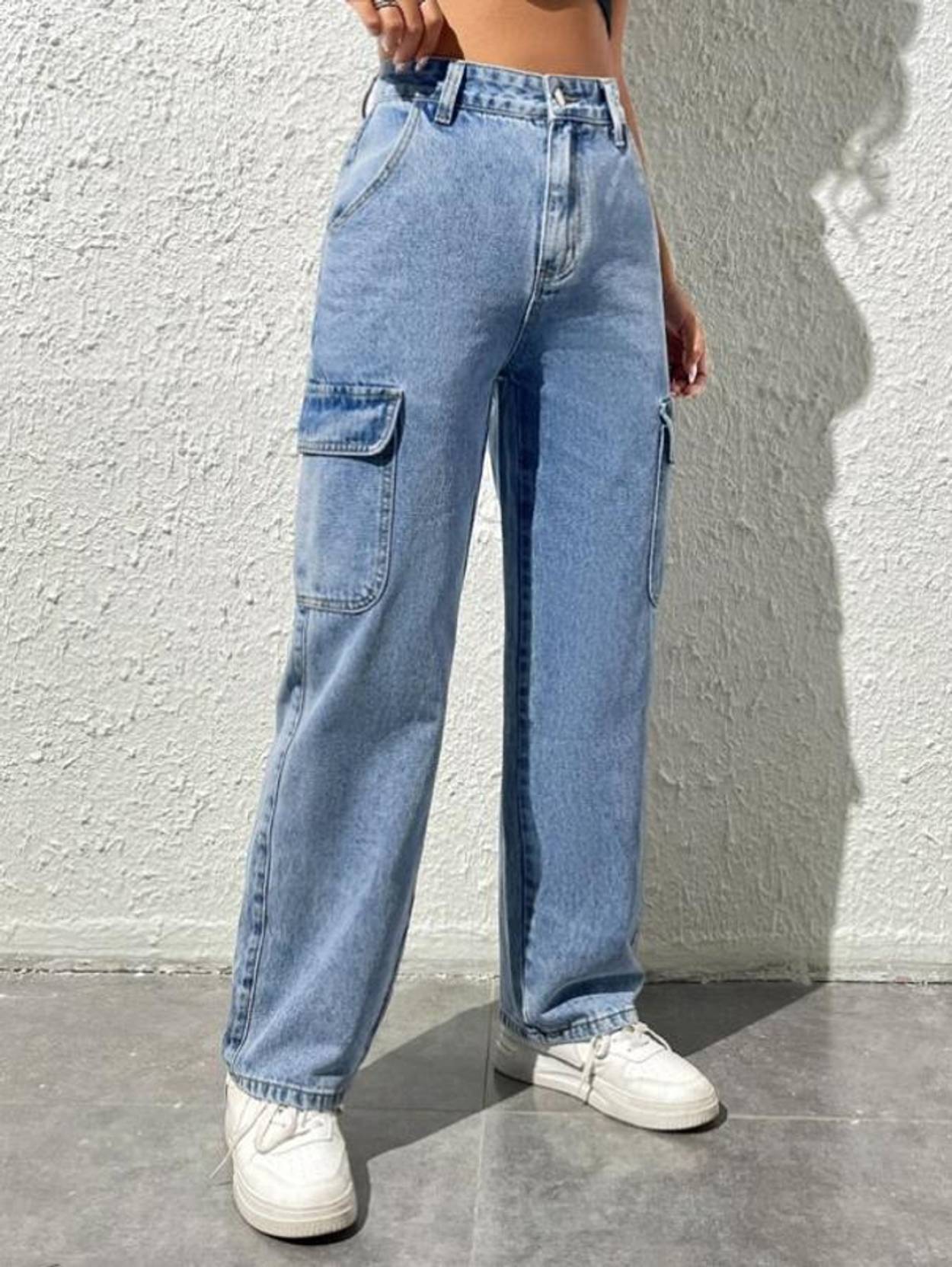 KOTTY Women Straight Fit High Rise Light Blue Jeans