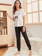 KOTTY  Women Top & Pyjama Set Multicolor Printed