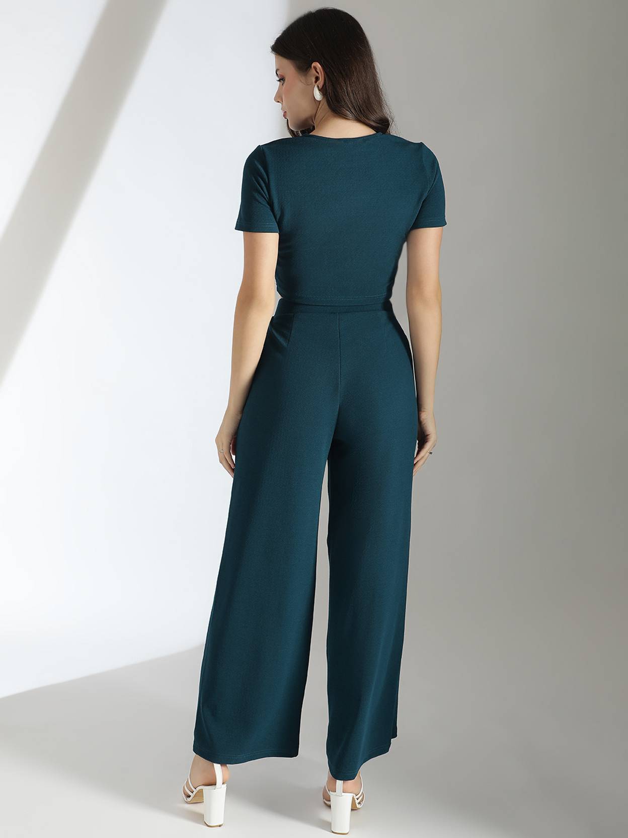 KOTTY Women Two Piece Dress Green Ankle Length Dress