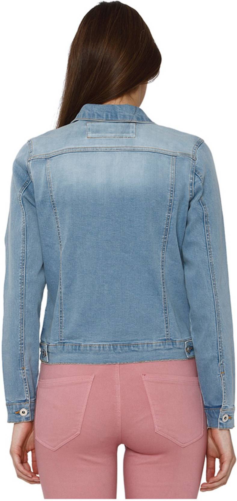KOTTY Women Washed Denim Jacket