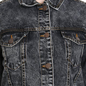 KOTTY Women Washed Denim Jacket