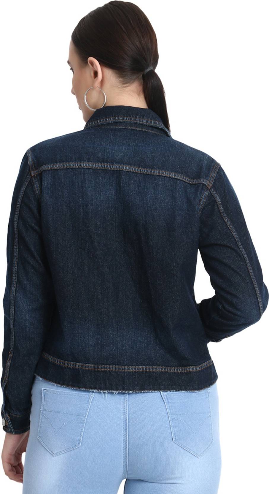 KOTTY Women Washed Denim Jacket