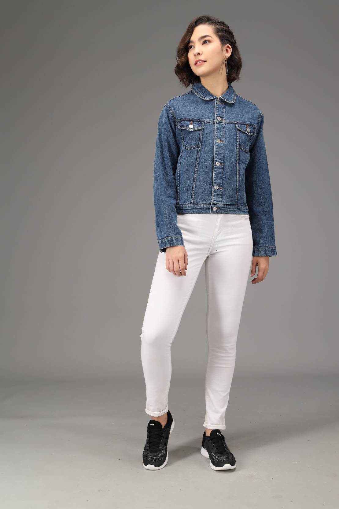 KOTTY Women Washed Denim Jacket
