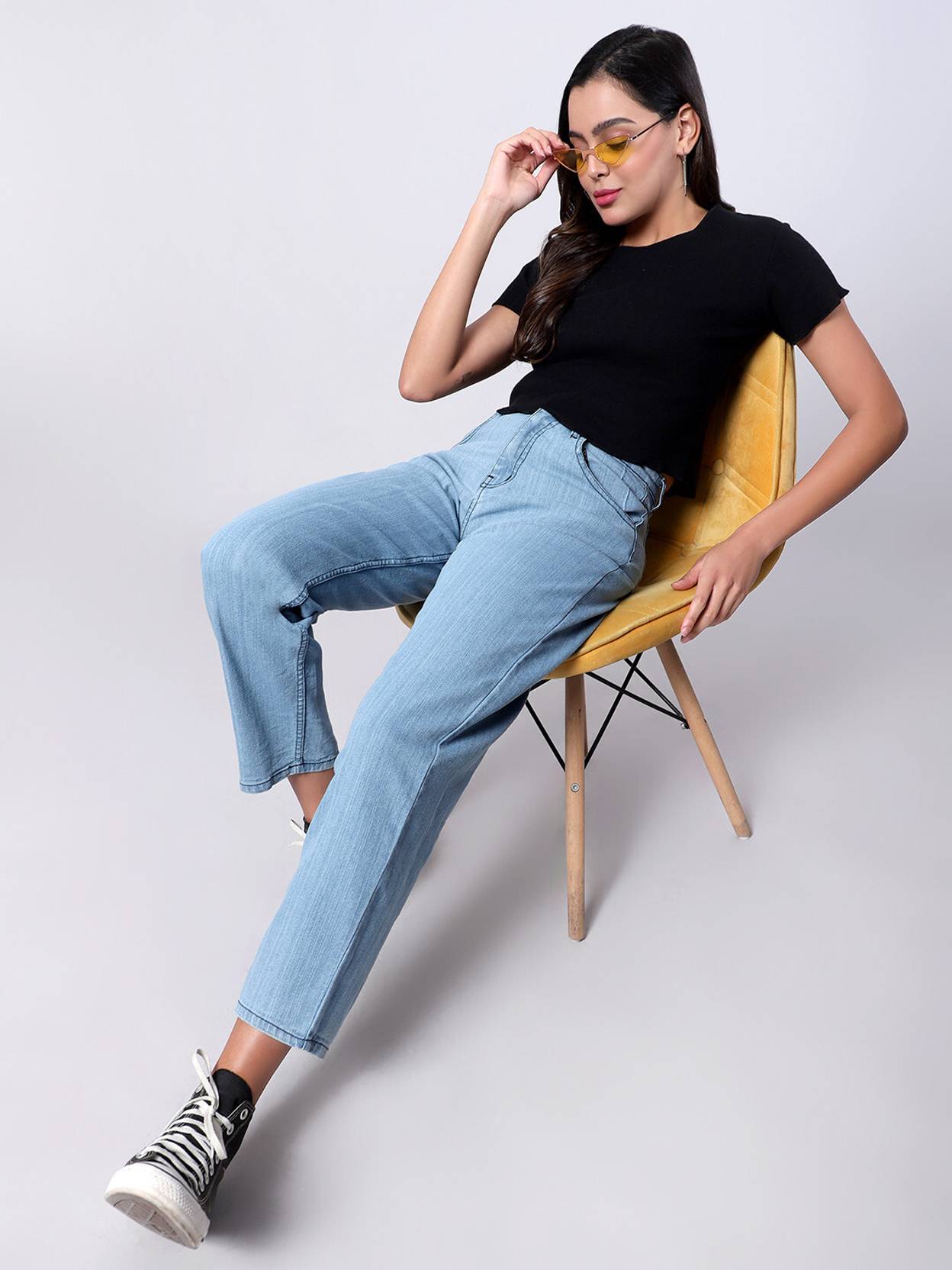 KOTTY Women Regular Mid Rise Light Blue Jeans