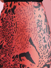 Kotty Printed Pencil Knee Length Skirt