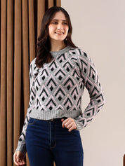 Kotty Women Printed Crop Pullover