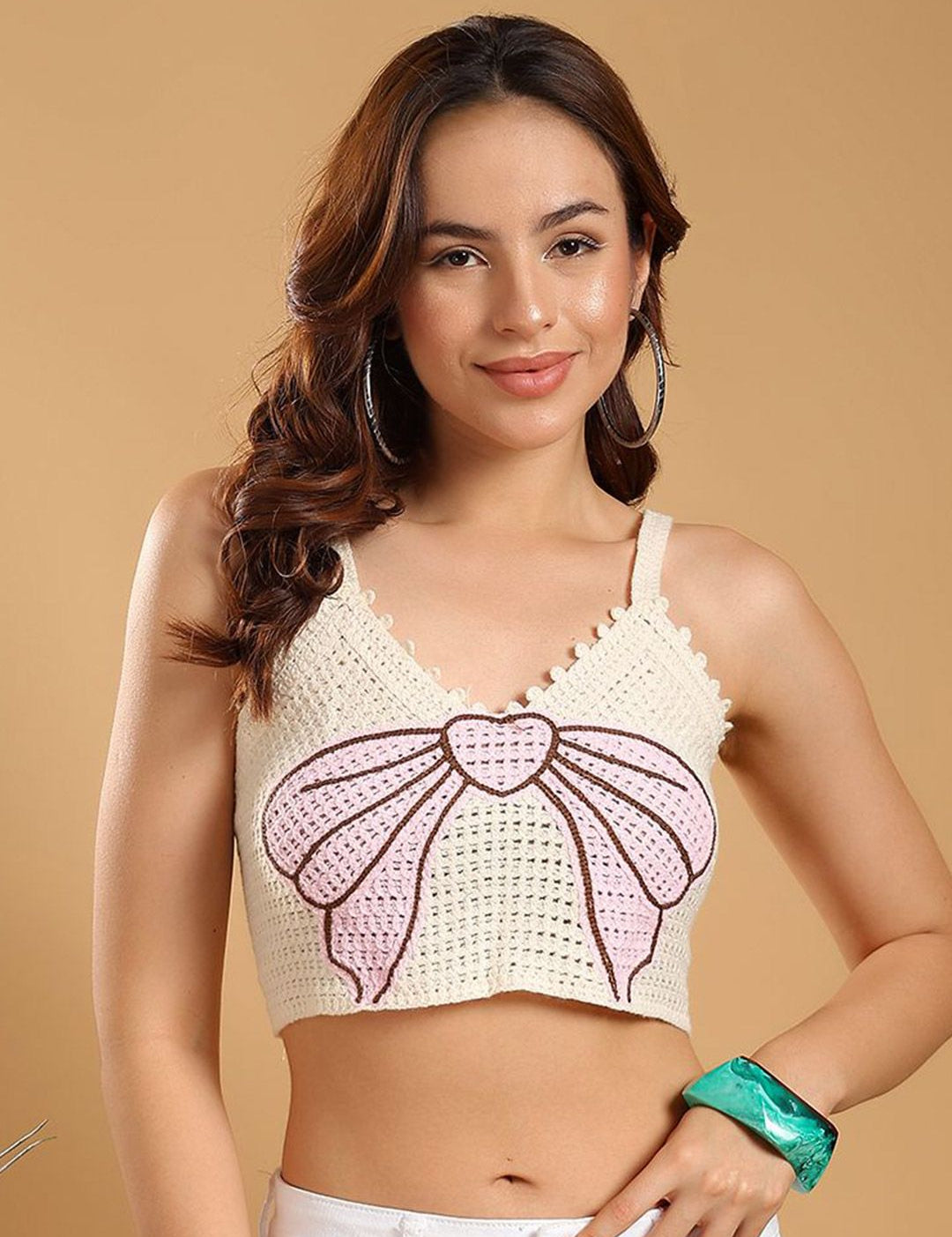 Kotty Women Embellished Crop Top