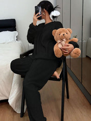 Kotty Round Neck Top With Pyjamas