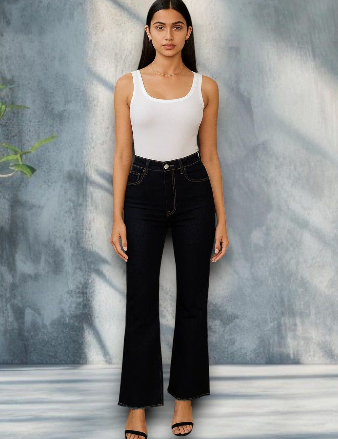 Kotty Women Bootcut Fit High-Rise Stretchable Jeans