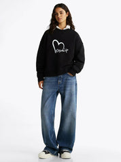 Kotty Women Full Sleeve Graphic Printed Therma-Fit Sweatshirt