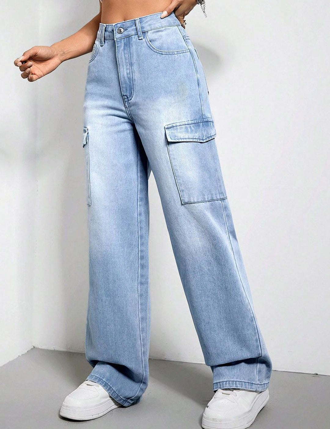 Kotty Women Straight Fit High-Rise Stretchable Jeans