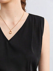 Kotty Women Solid V-Neck Top