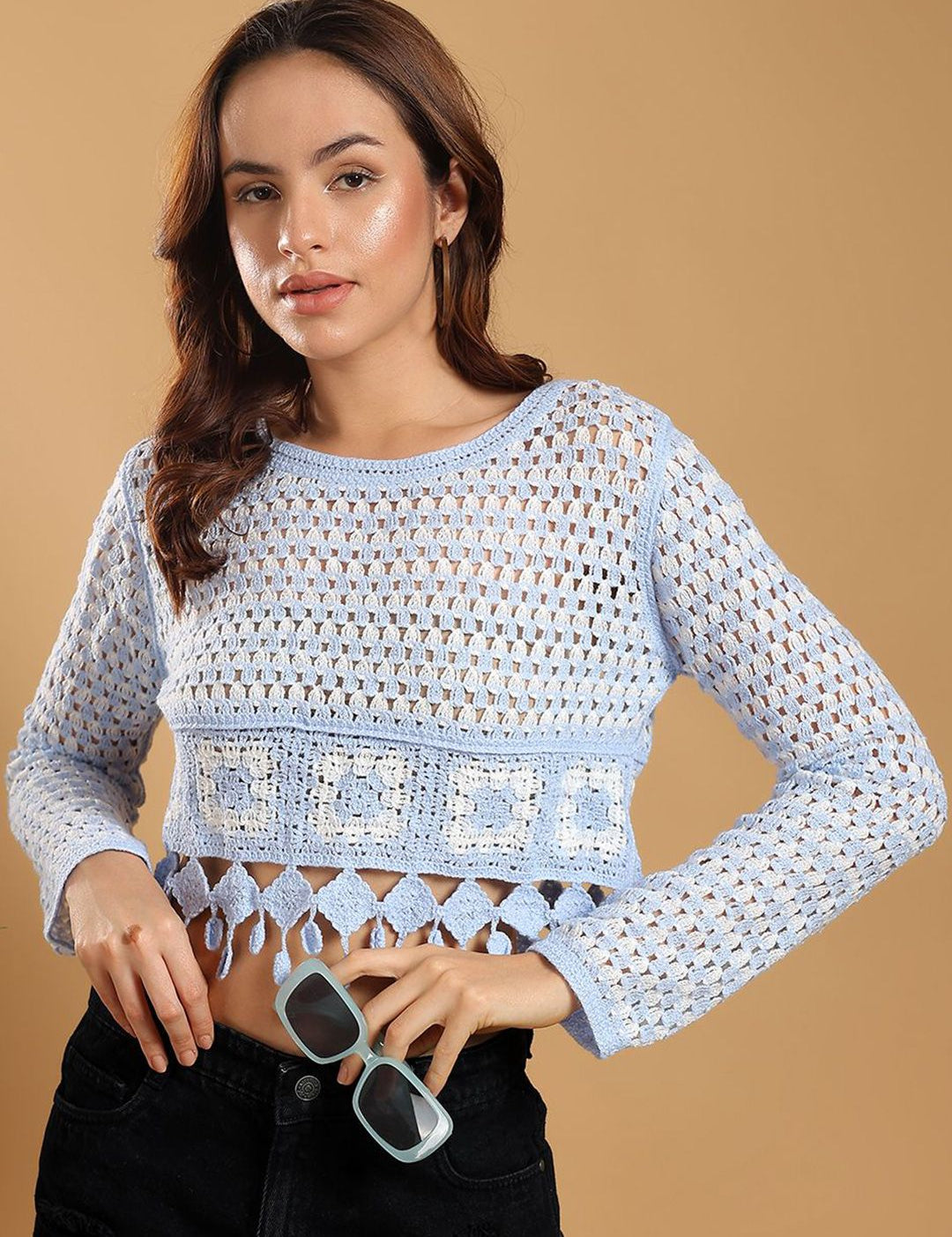 Kotty Women Round Neck Crop Top