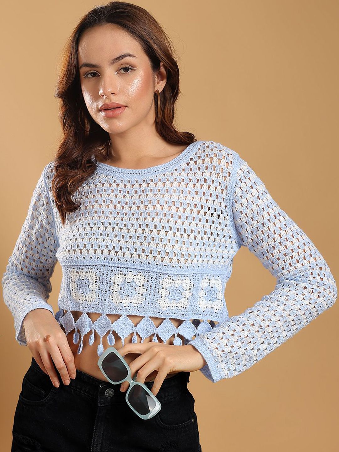 Kotty Women Round Neck Crop Top