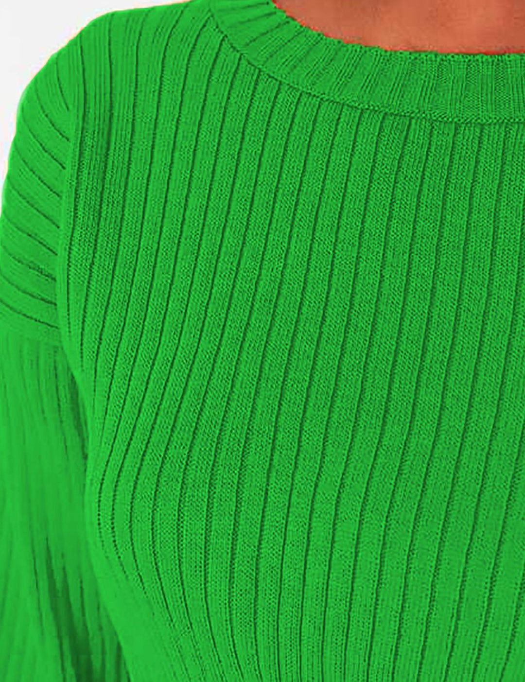 Kotty Women Long Sleeves Crop Round Neck Pullover