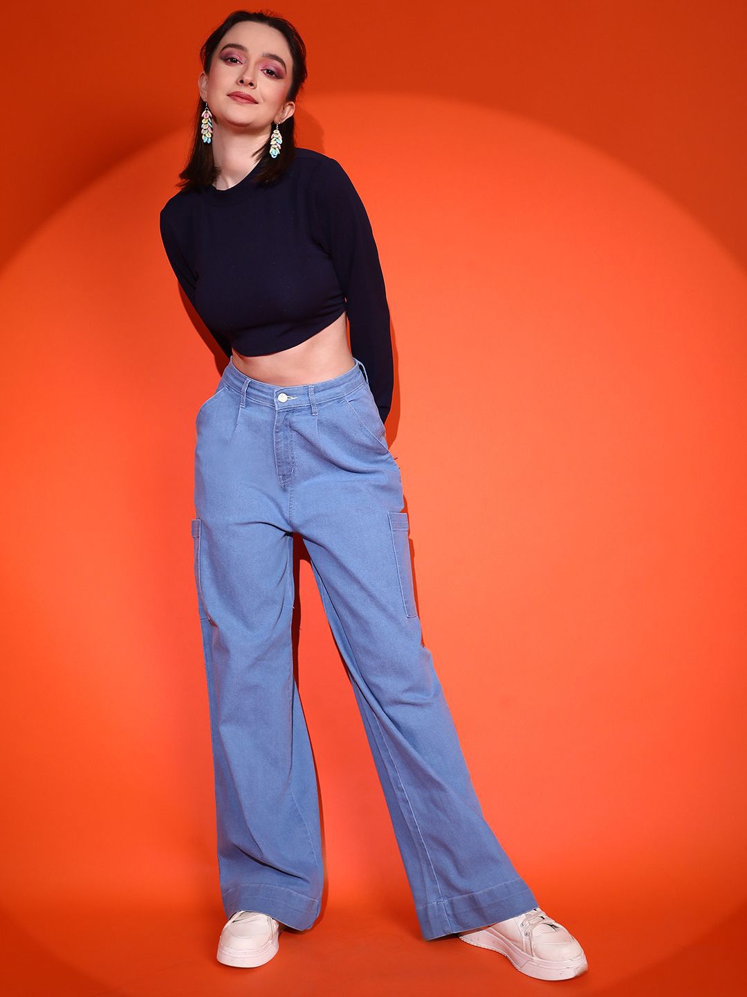 Kotty Women Solid High Neck Top