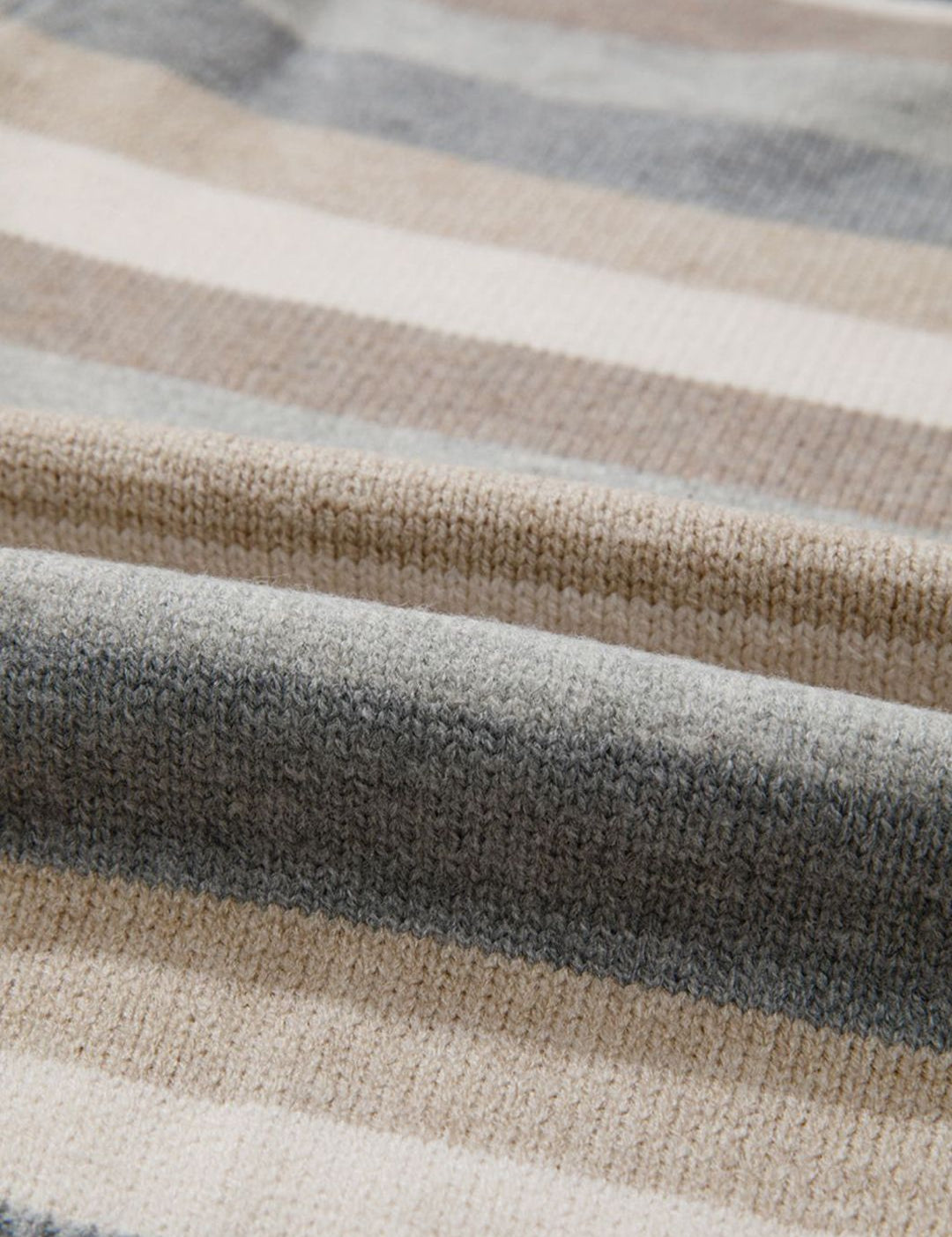 Kotty Women Cotton Striped Round Neck Long Sleeves Pullover Sweaters