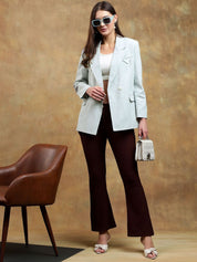 Kotty Notched Lapel Collar Long Sleeves Overcoat