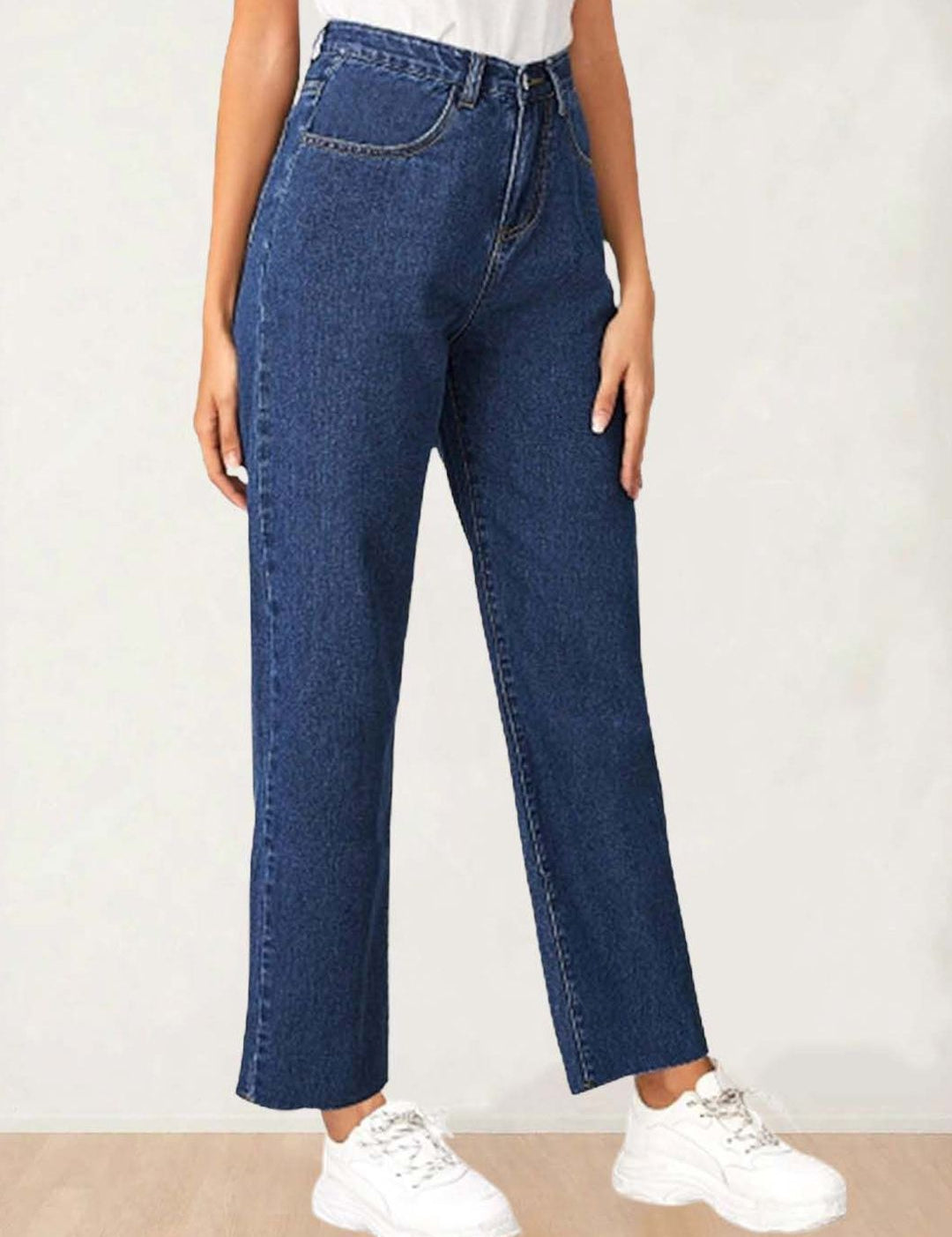 Kotty Women Straight Fit High-Rise Stretchable Cotton?Jeans