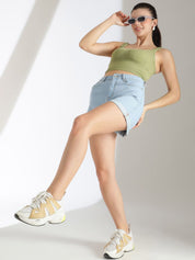 Kotty Women High-Rise Denim Shorts