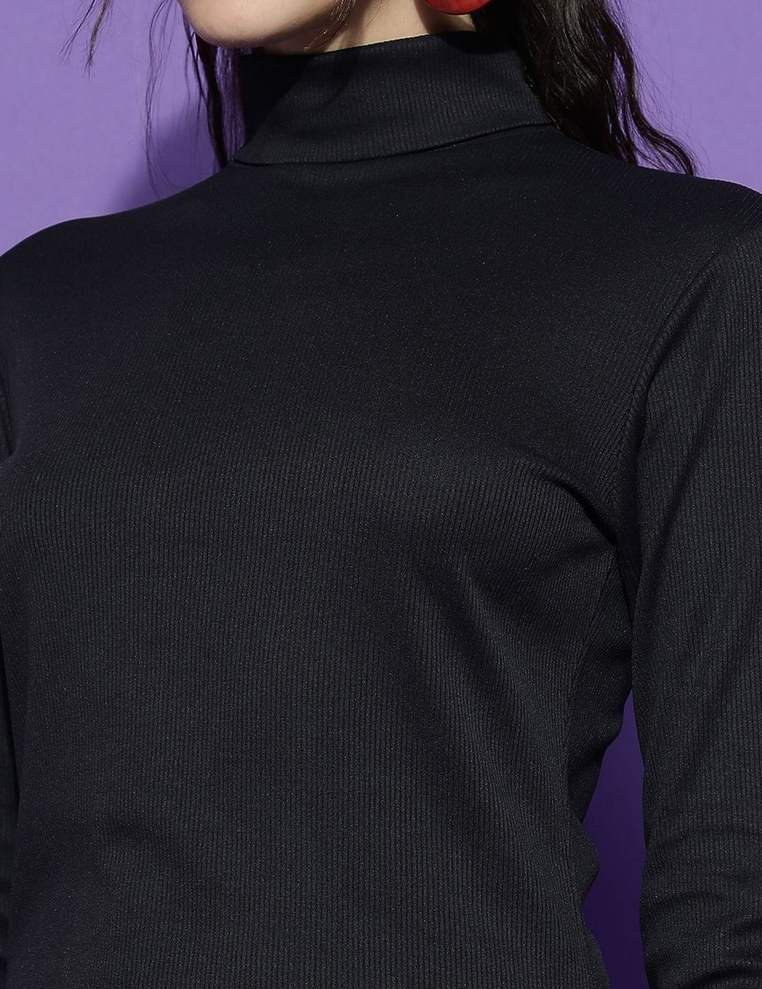 Kotty Women Solid High Neck Sheath Dress