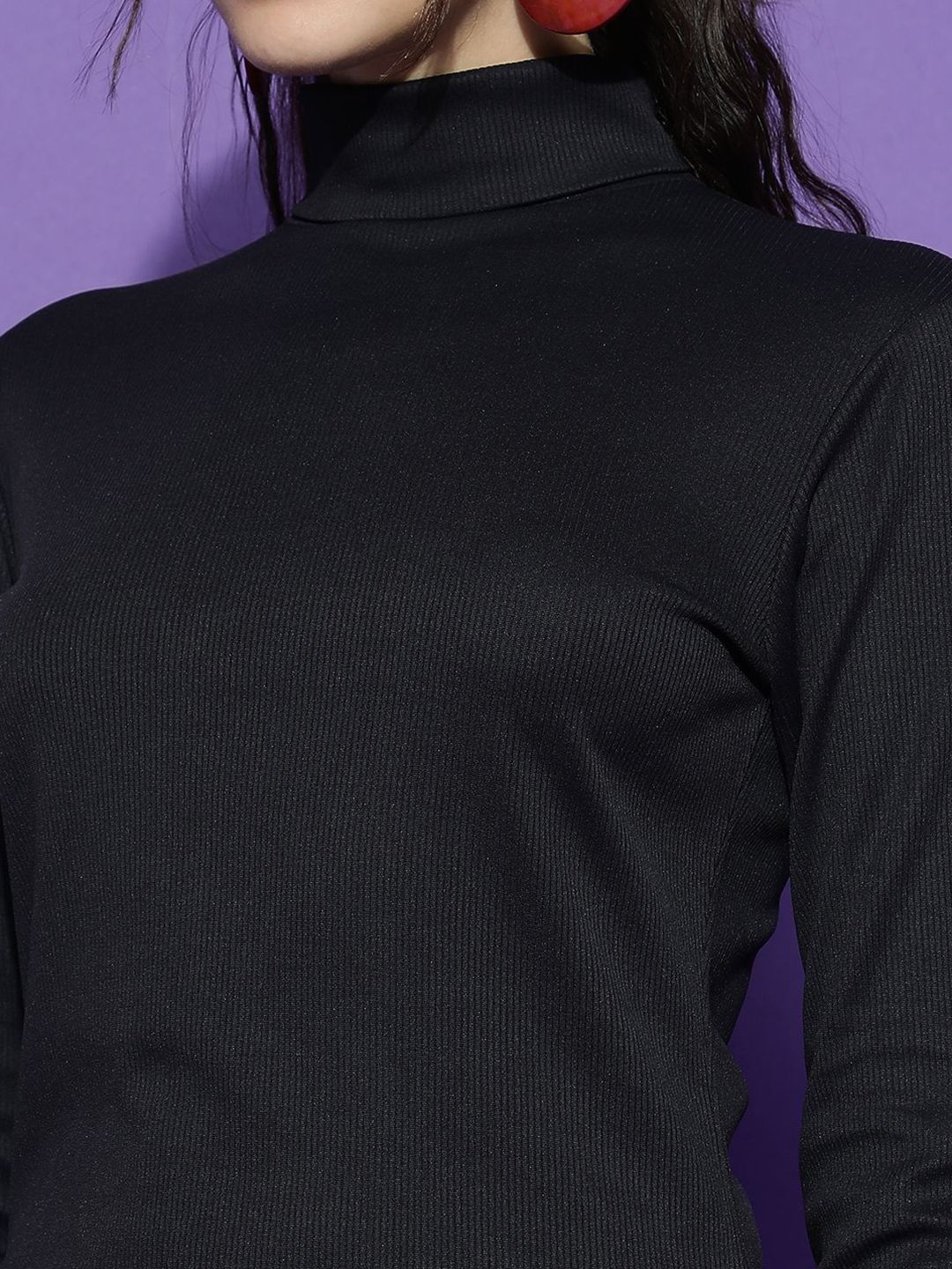 Kotty Women Solid High Neck Sheath Dress