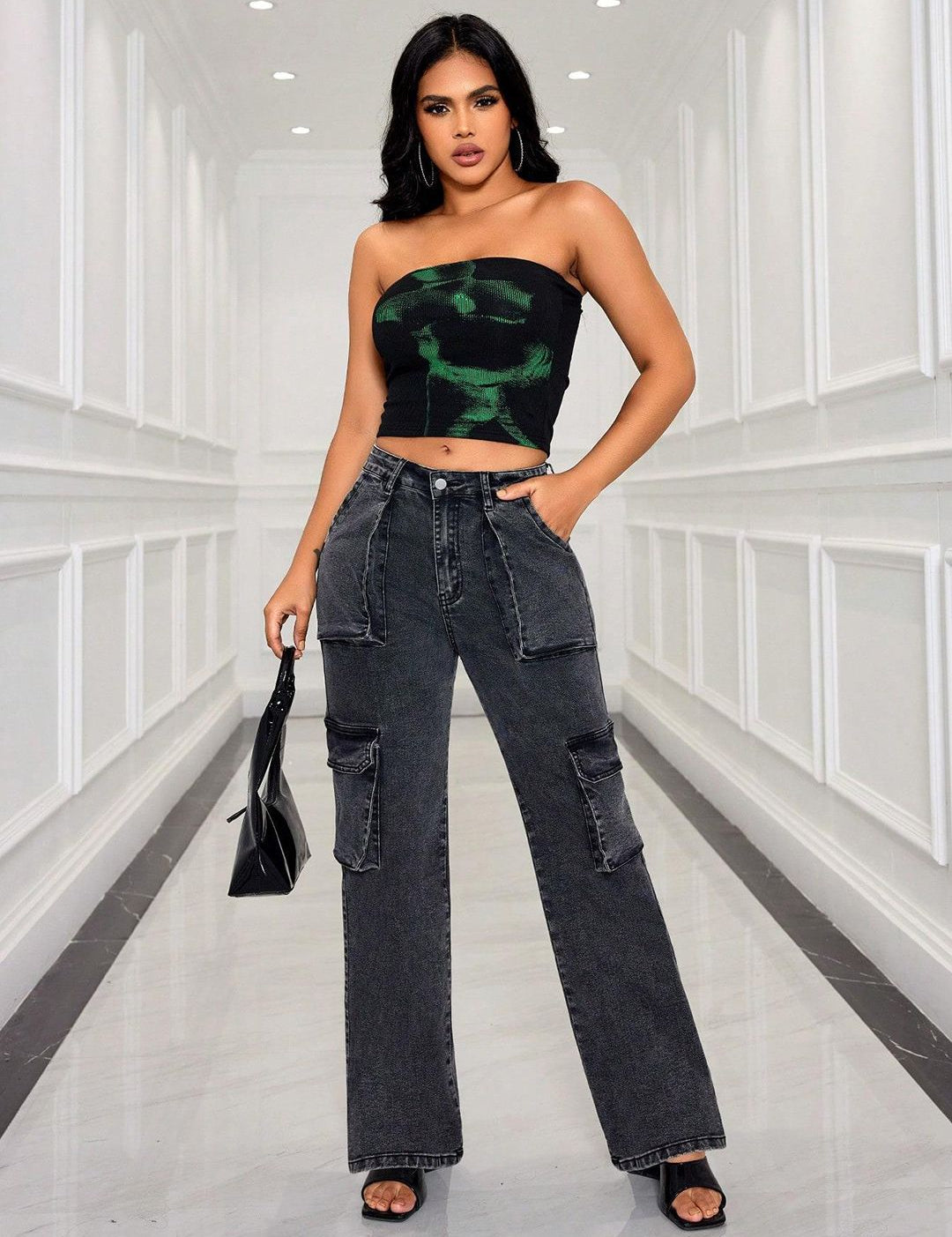 Kotty Women Straight Fit High-Rise Stretchable Jeans