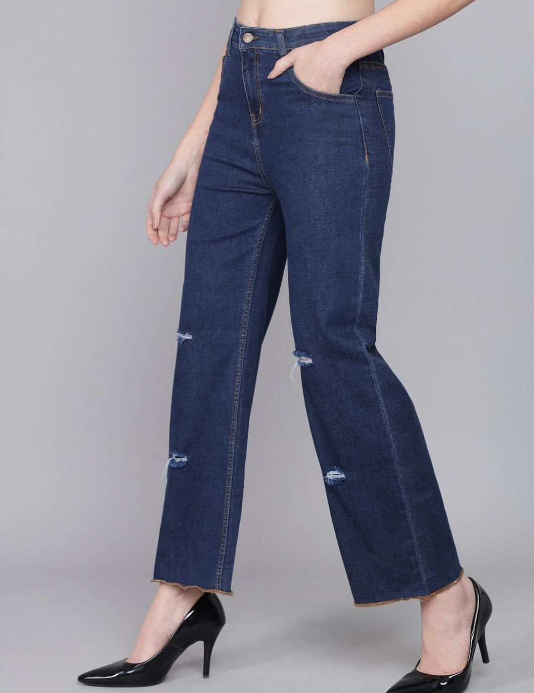 Kotty Women High-Rise Mildly Distressed Stretchable Jeans