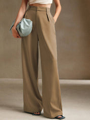 Kotty Women Relaxed Fit High-Rise Pleated Trousers