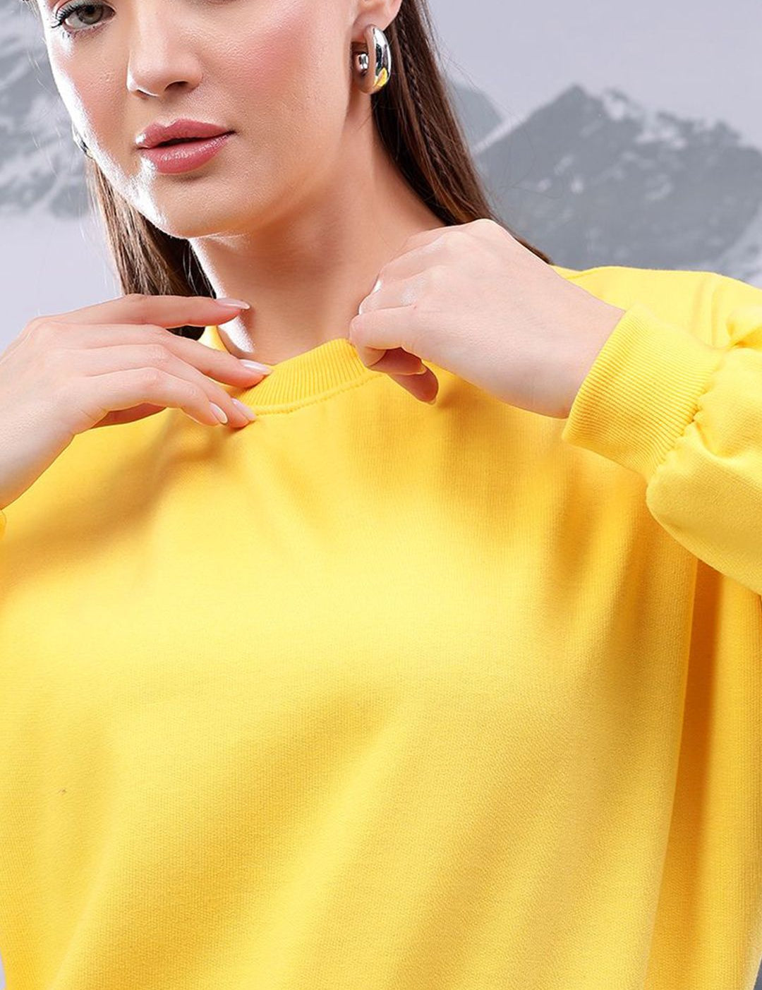 Kotty Women Long Sleeve Pullover Sweatshirt