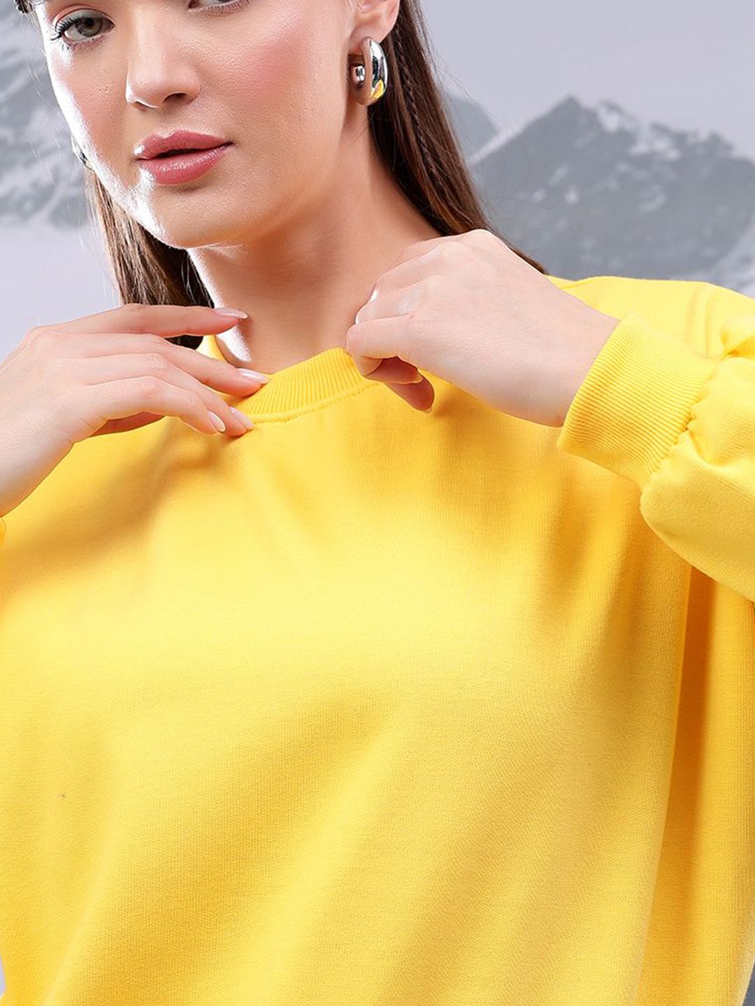 Kotty Women Long Sleeve Pullover Sweatshirt