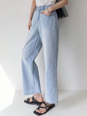 Kotty Women Straight Fit High-Rise Stretchable Jeans