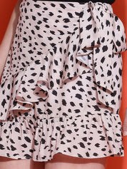 Kotty Printed A-Line Above Knee Length Skirt