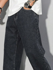 Kotty Men Baggy Fit Mid-Rise Stretchable Jeans