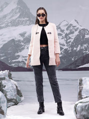 Kotty Women Mandarin Collar Overcoat