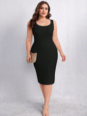CURVE BY KOTTY Plus Size Bodycon Midi Dress