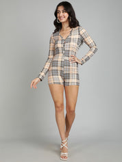 Kotty Checked Jumpsuit