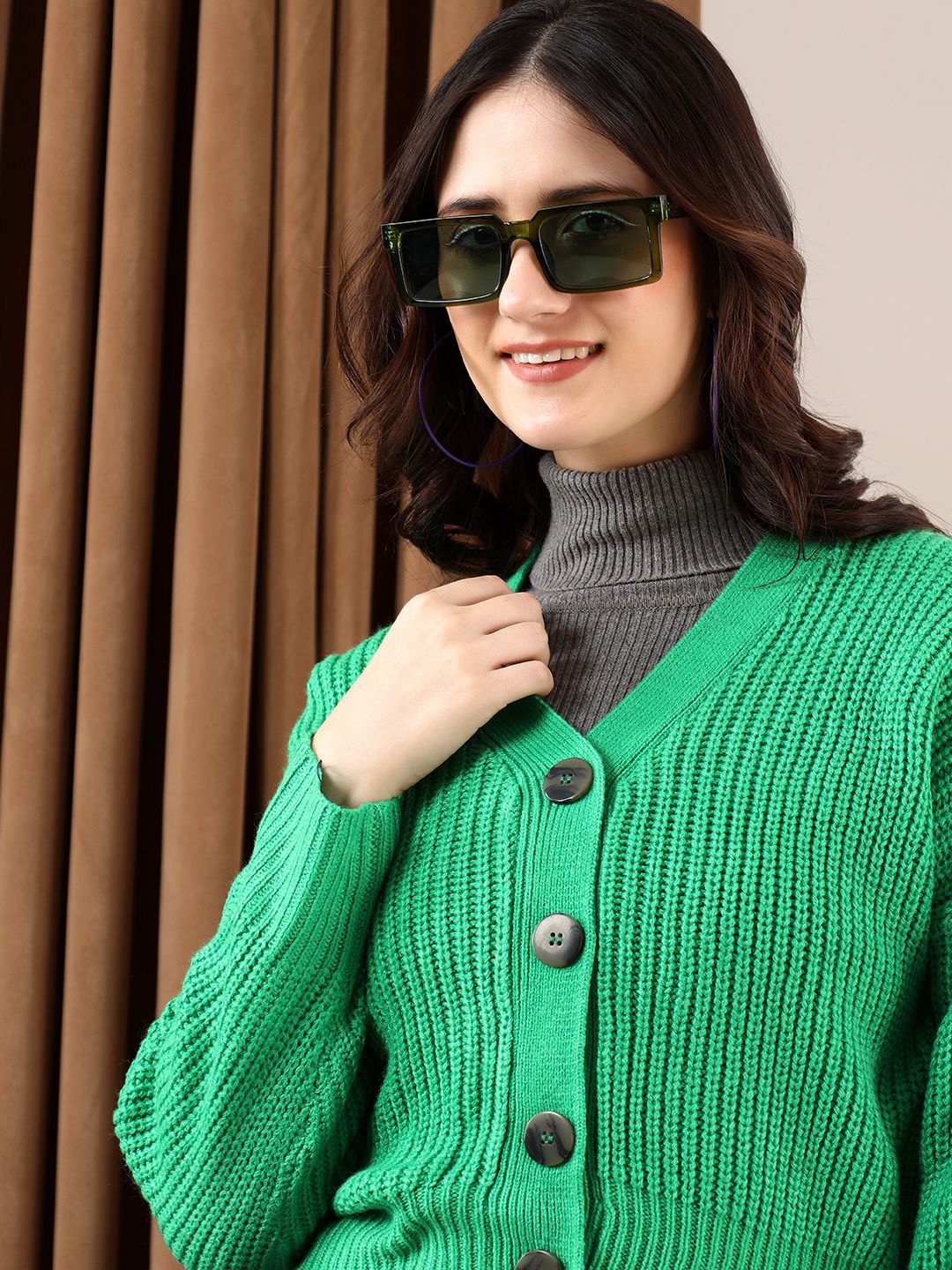 Kotty Women Ribbed Cardigan