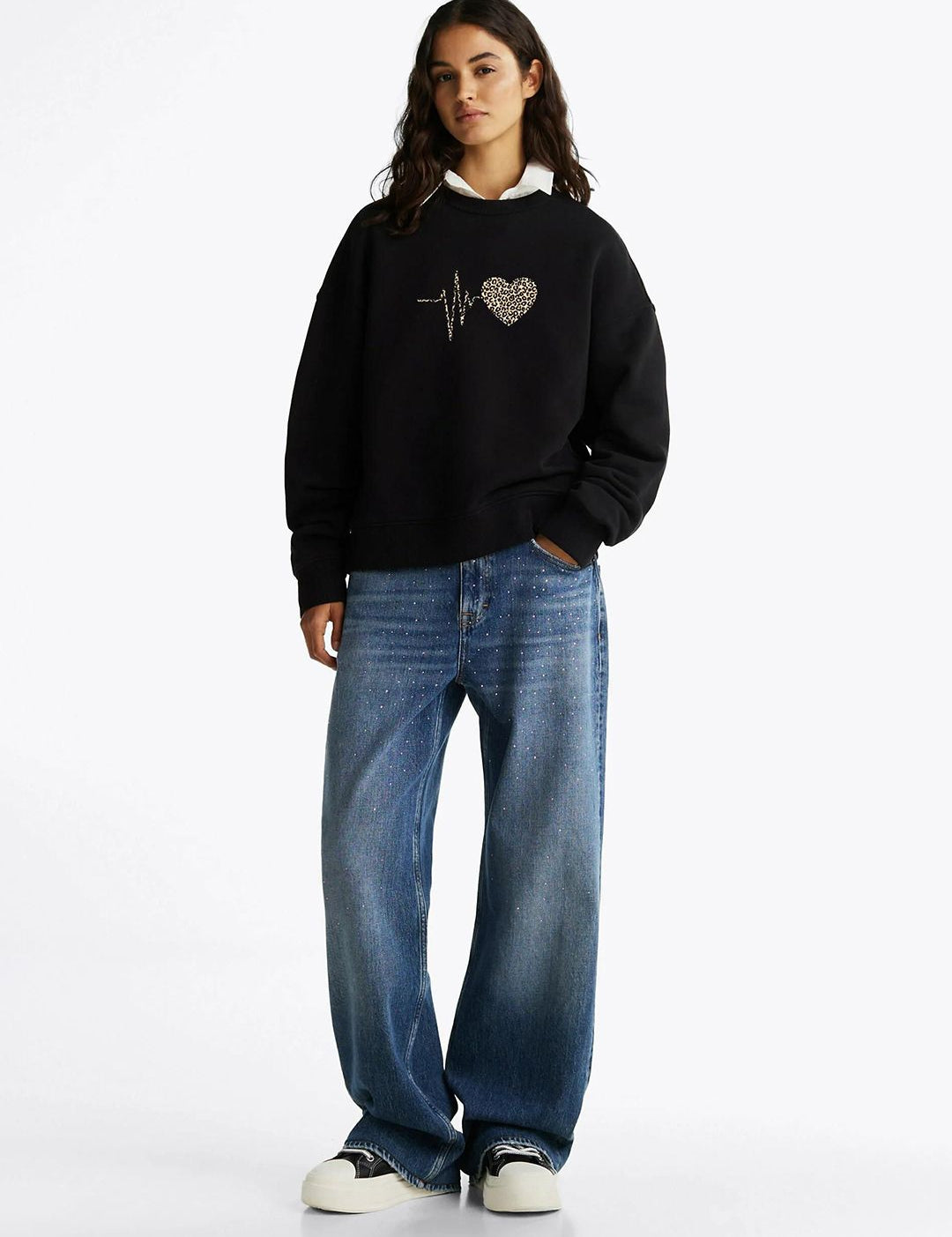 Kotty Women Graphic Printed Round Neck Full Sleeve Pullover Sweatshirt