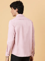 Kotty Men Relaxed Spread Collar Solid Casual Shirt